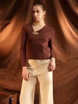 Kazo - Brown Zuro Top