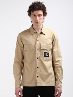 Calvin Klein - Men Beige Color Shirt