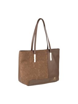 Mochi - Textured Brown Tote Bag