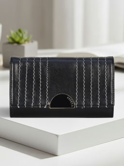 ESBEDA - Black Colour Monarch Wallet for Womens (S)