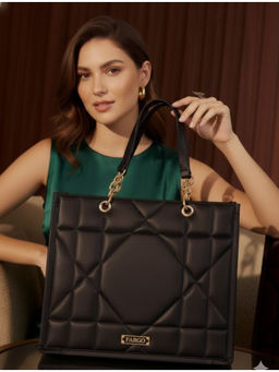 FARGO - Matrix Women 15' Black Laptop Hand Bag