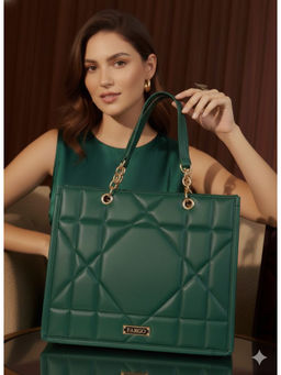 FARGO - Matrix Women 15' Green Laptop Hand Bag