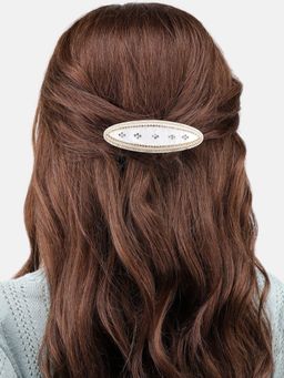 Laida - White Barrette