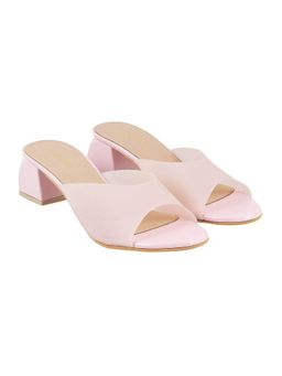 LAZERA SHOES - Pink Casual Chic Medium Block Heel Sandals