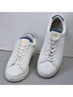 WOODLAND - Mens White/Blue Casual Sneakers