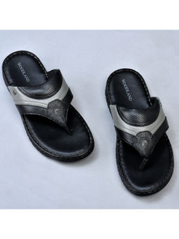 WOODLAND - Mens Black Casual Slipper Flipflops