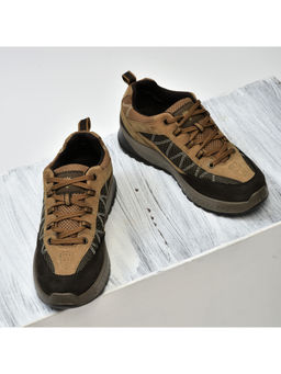 WOODLAND - Mens Camel Tan Casual Sneakers