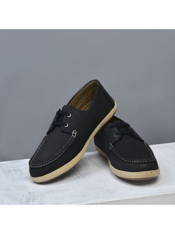 WOODLAND - Mens Navy Blue Casual Boat Shoes