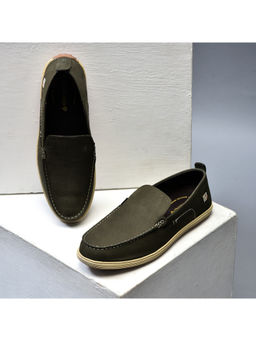 WOODLAND - Mens Olive Casual Loafers