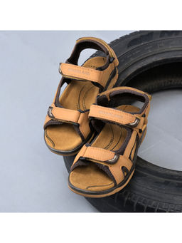 WOODLAND - Mens Camel Tan Casual Sandals