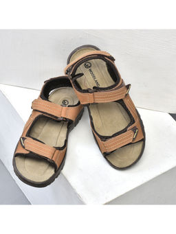 WOODLAND - Mens Camel Brown Casual Sandals