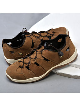 WOODLAND - Mens Camel Brown Casual Sandals
