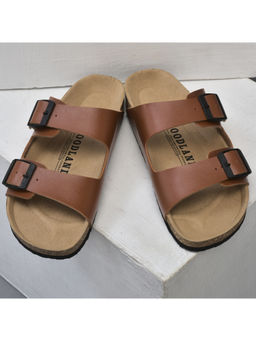 WOODLAND - Mens Tan Casual Slipper Sliders