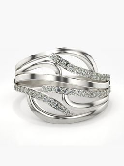 Valanova - Silver Hallmarked 9K Gold and Certified Lab Grown Diamond 0.33Cts Ring
