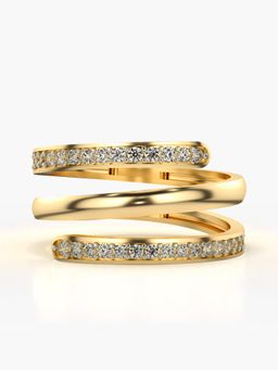 Valanova - Hallmarked 9K Gold and Certified Lab Grown Diamond 0.36Cts Ring