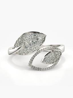 Valanova - Silver Hallmarked 9K Gold and Certified Lab Grown Diamond 0.36Cts Ring