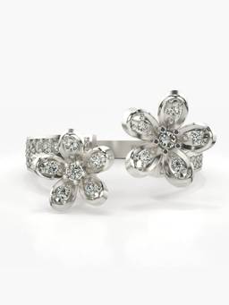 Valanova - Silver Hallmarked 9K Gold and Certified Lab Grown Diamond 0.40Cts Ring