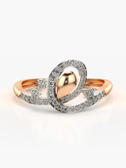 Valanova - Rose-Gold Hallmarked 9K Gold and Certified Lab Grown Diamond 0.25Cts Ring