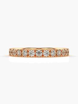 Valanova - Rose-Gold Hallmarked 9K Gold and Certified Lab Grown Diamond 0.58Cts Ring