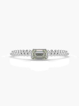 Valanova - Silver Hallmarked 9K Gold and Certified Lab Grown Diamond 0.30Cts Ring