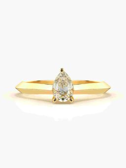 Valanova - Hallmarked 9K Gold and Certified Lab Grown Diamond 0.42Cts Ring