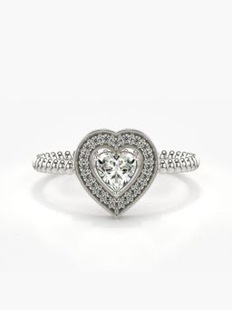 Valanova - Silver Hallmarked 9K Gold and Certified Lab Grown Diamond 0.41Cts Ring