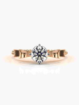 Valanova - Rose-Gold Hallmarked 9K Gold and Certified Lab Grown Diamond 0.60Cts Ring