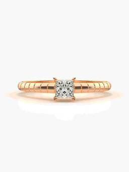 Valanova - Rose-Gold Hallmarked 9K Gold and Certified Lab Grown Diamond 0.30Cts Ring