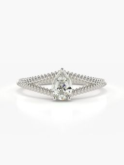 Valanova - Silver Hallmarked 9K Gold and Certified Lab Grown Diamond 0.35Cts Ring