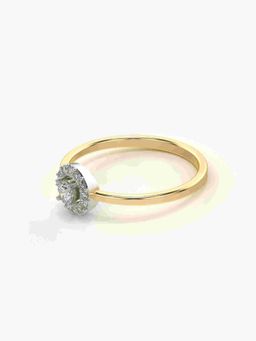 Valanova - Hallmarked 9K Gold and Certified Lab Grown Diamond 0.20Cts Ring