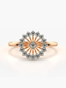 Valanova - Rose-Gold Hallmarked 9K Gold and Certified Lab Grown Diamond 0.26Cts Ring