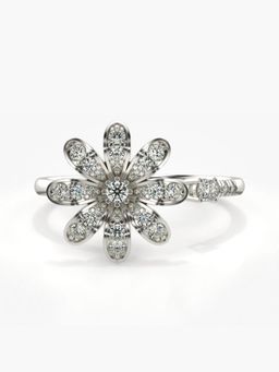 Valanova - Silver Hallmarked 9K Gold and Certified Lab Grown Diamond 0.33Cts Ring