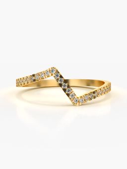 Valanova - Hallmarked 9K Gold and Certified Lab Grown Diamond 0.18Cts Ring