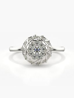 Valanova - Silver Hallmarked 9K Gold and Certified Lab Grown Diamond 0.34Cts Ring