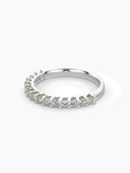 Valanova - Silver Hallmarked 9K Gold and Certified Lab Grown Diamond 0.38Cts Ring
