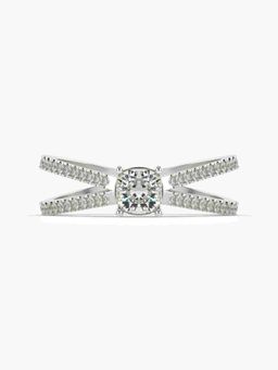 Valanova - Silver Hallmarked 9K Gold and Certified Lab Grown Diamond 0.79Cts Ring
