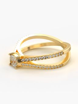 Valanova - Hallmarked 9K Gold and Certified Lab Grown Diamond 0.79Cts Ring