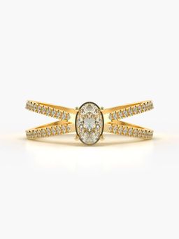 Valanova - Hallmarked 9K Gold and Certified Lab Grown Diamond 0.59Cts Ring