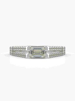 Valanova - Silver Hallmarked 9K Gold and Certified Lab Grown Diamond 0.85Cts Ring