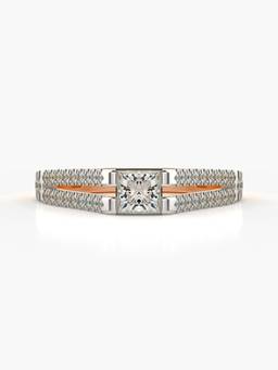 Valanova - Rose-Gold Hallmarked 9K Gold and Certified Lab Grown Diamond 0.65Cts Ring