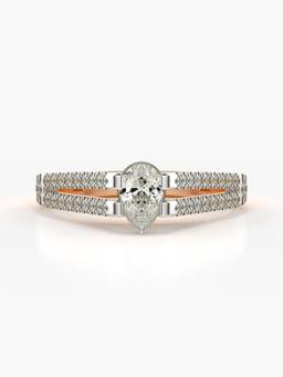 Valanova - Rose-Gold Hallmarked 9K Gold and Certified Lab Grown Diamond 0.70Cts Ring