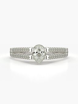 Valanova - Silver Hallmarked 9K Gold and Certified Lab Grown Diamond 0.70Cts Ring