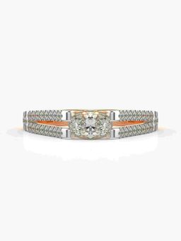 Valanova - Rose-Gold Hallmarked 9K Gold and Certified Lab Grown Diamond 0.65Cts Ring