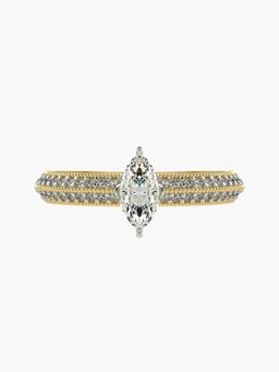 Valanova - Hallmarked 9K Gold and Certified Lab Grown Diamond 0.65Cts Ring