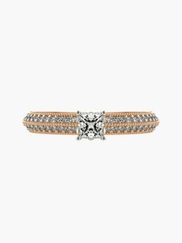 Valanova - Rose-Gold Hallmarked 9K Gold and Certified Lab Grown Diamond 0.60Cts Ring