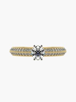 Valanova - Hallmarked 9K Gold and Certified Lab Grown Diamond 0.60Cts Ring