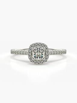 Valanova - Silver Hallmarked 9K Gold and Certified Lab Grown Diamond 0.70Cts Ring