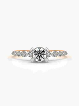 Valanova - Rose-Gold Hallmarked 9K Gold and Certified Lab Grown Diamond 0.63Cts Ring