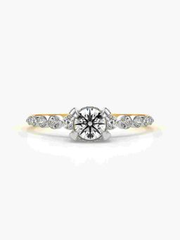 Valanova - Hallmarked 9K Gold and Certified Lab Grown Diamond 0.63Cts Ring