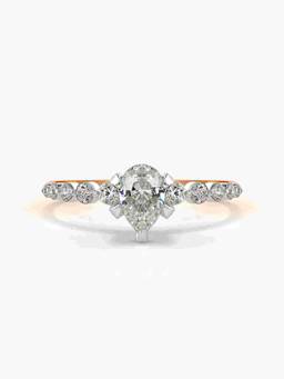 Valanova - Rose-Gold Hallmarked 9K Gold and Certified Lab Grown Diamond 0.72Cts Ring